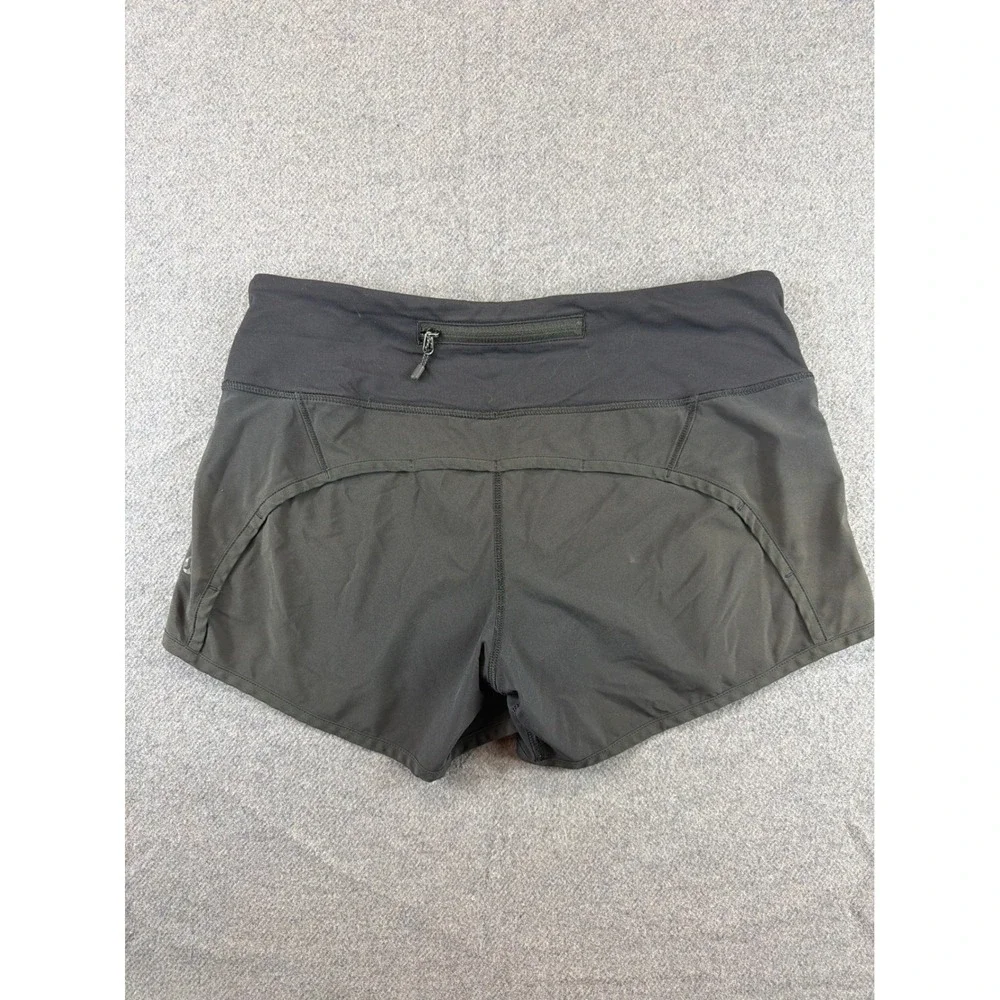 Lululemon Speed‎ Up Shorts Women 4 Black Low Rise Athletic Running